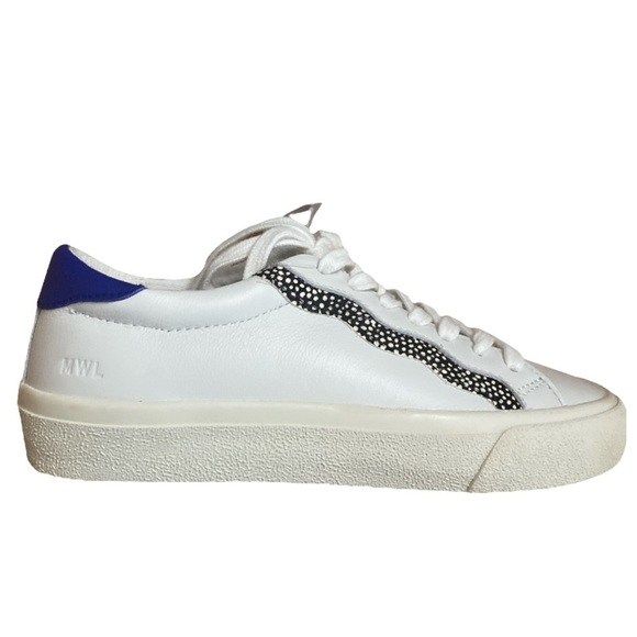 Madewell Sidewalk Low-top in Leather and Calf Hair Wave Edition Sneakers - Picture 1 of 5